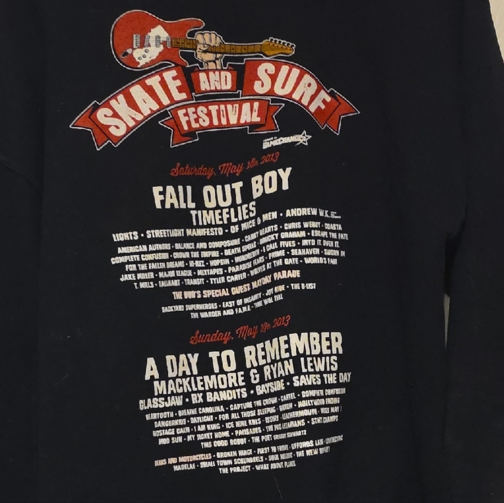 Gildan Black Skate and Surf Festival Hoodie 2013